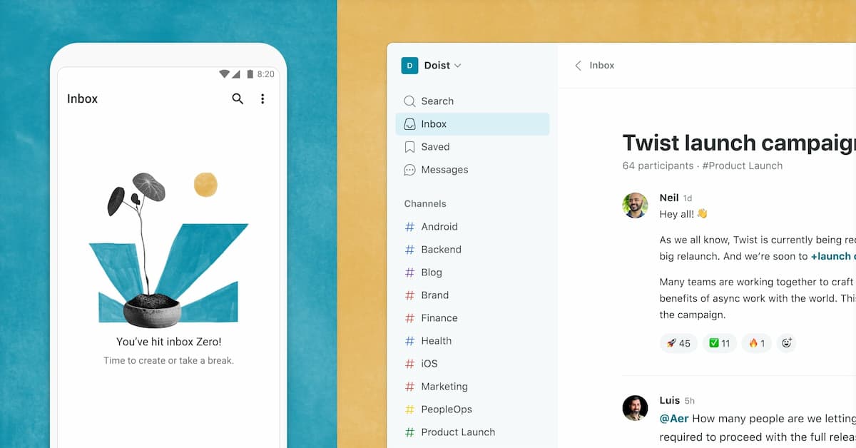 Twist: Organized Work Communication For Flexible Teams